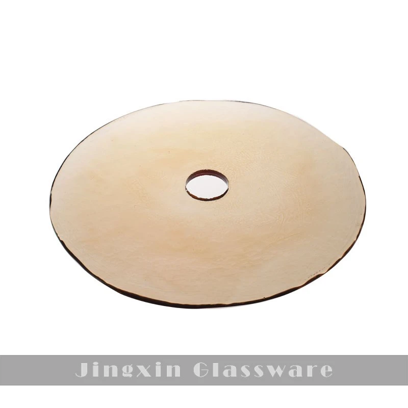 Clear Hammered Glass Disc Pendant Lamp factory