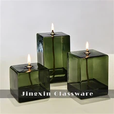 Lâmpadas de óleo de vela de vidro