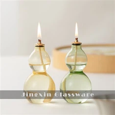 Lâmpada de óleo de cabaça de vidro