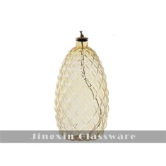 Abajur de óleo de mesa de vidro de abacaxi