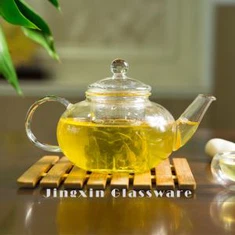 Bule de vidro borossilicato soprado à mão com infusor