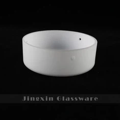 Lâmpada de vidro branca de cilindro pequeno